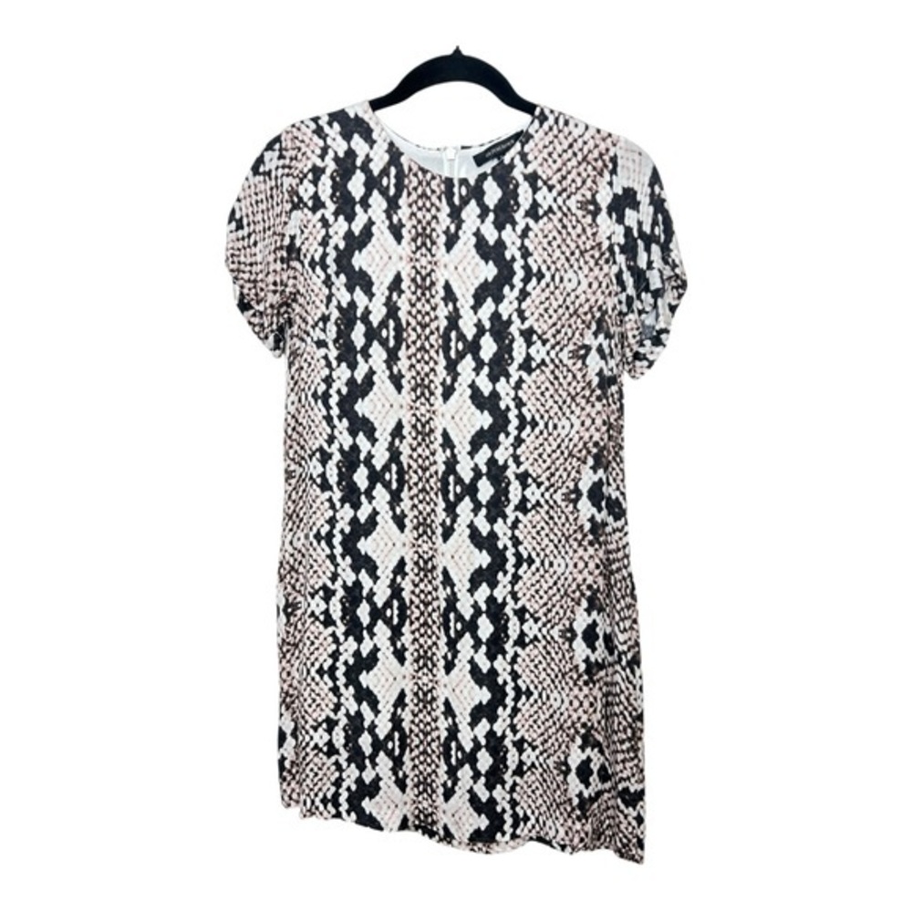 Olivaceous Animal Print Mini Dress Size S